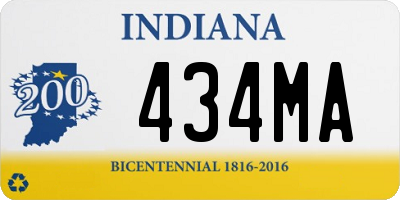 IN license plate 434MA