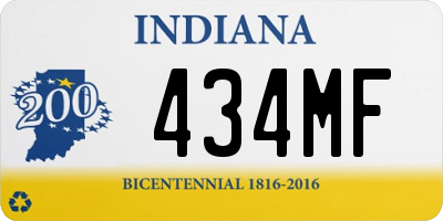 IN license plate 434MF