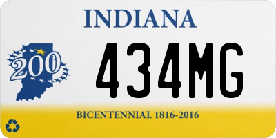 IN license plate 434MG