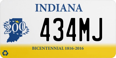 IN license plate 434MJ
