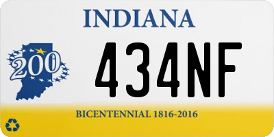 IN license plate 434NF