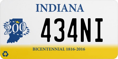 IN license plate 434NI