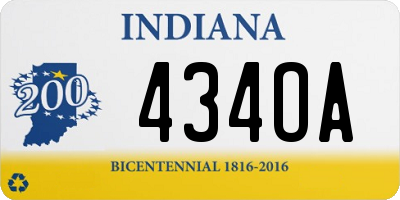 IN license plate 434OA