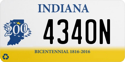 IN license plate 434ON