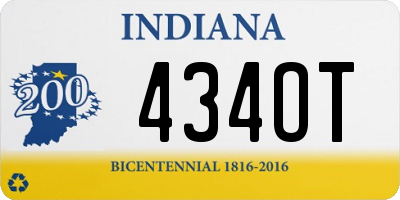 IN license plate 434OT