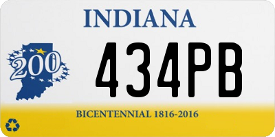 IN license plate 434PB