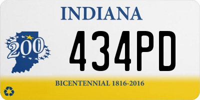 IN license plate 434PD