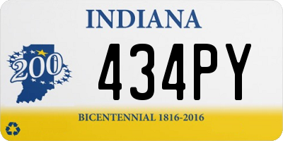 IN license plate 434PY