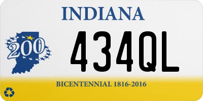 IN license plate 434QL