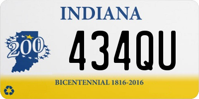 IN license plate 434QU