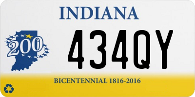 IN license plate 434QY