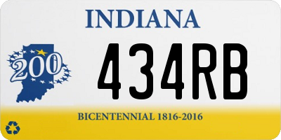 IN license plate 434RB