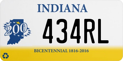 IN license plate 434RL