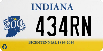 IN license plate 434RN