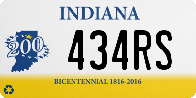 IN license plate 434RS