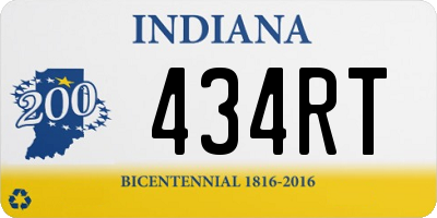 IN license plate 434RT