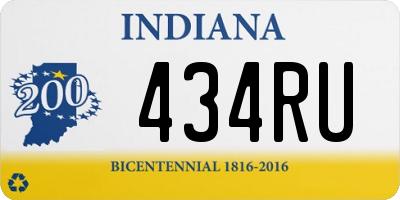 IN license plate 434RU