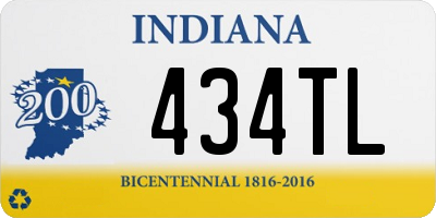 IN license plate 434TL