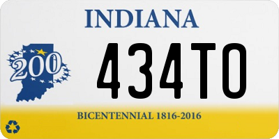 IN license plate 434TO