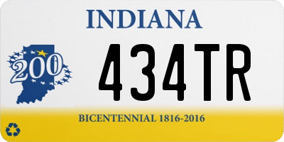 IN license plate 434TR