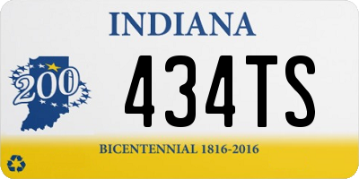 IN license plate 434TS