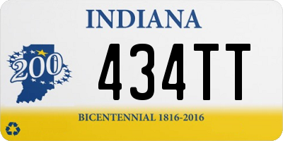 IN license plate 434TT