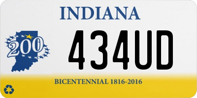 IN license plate 434UD