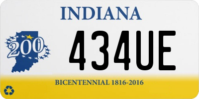 IN license plate 434UE