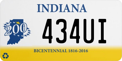 IN license plate 434UI