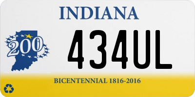 IN license plate 434UL