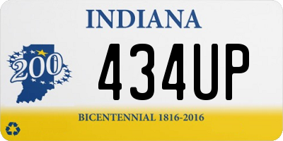 IN license plate 434UP