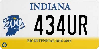 IN license plate 434UR