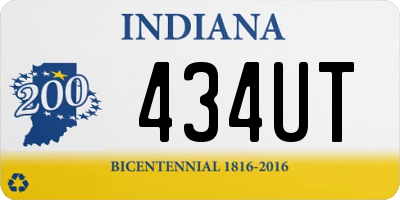 IN license plate 434UT