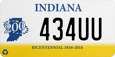 IN license plate 434UU