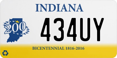 IN license plate 434UY