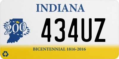 IN license plate 434UZ