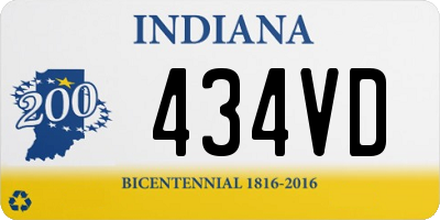 IN license plate 434VD