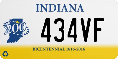 IN license plate 434VF
