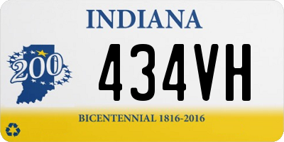 IN license plate 434VH