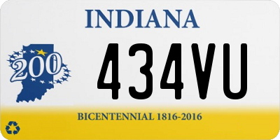 IN license plate 434VU