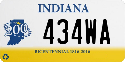 IN license plate 434WA