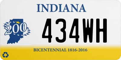 IN license plate 434WH