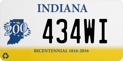 IN license plate 434WI