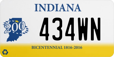 IN license plate 434WN