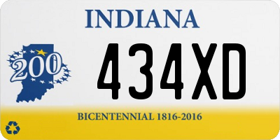 IN license plate 434XD