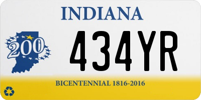IN license plate 434YR