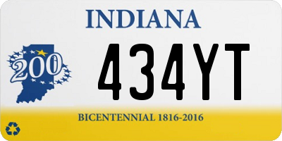 IN license plate 434YT