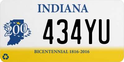 IN license plate 434YU