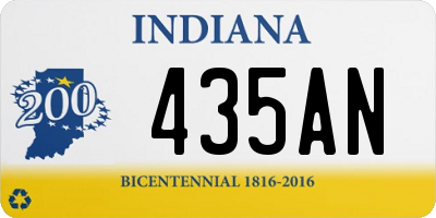 IN license plate 435AN