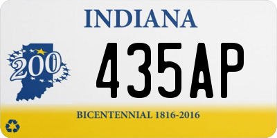 IN license plate 435AP